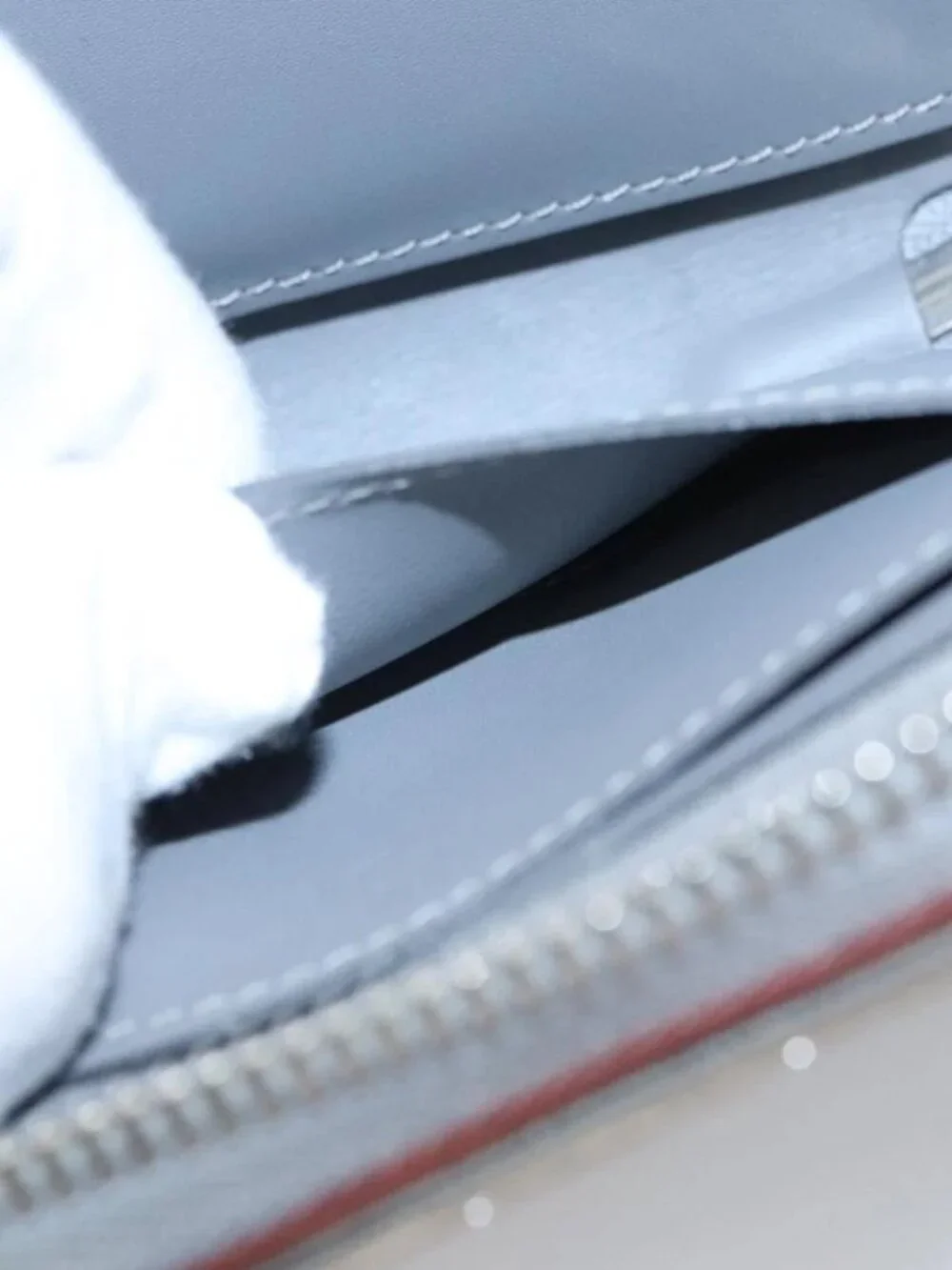 LOUIS VUITTON Monogram Miroir Zippy Wallet Vertical Wallet Silver - Picture 14 of 16